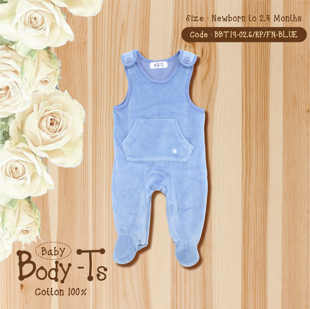 Baby Body-T's (Short Sleeves Romper/Blue)-026