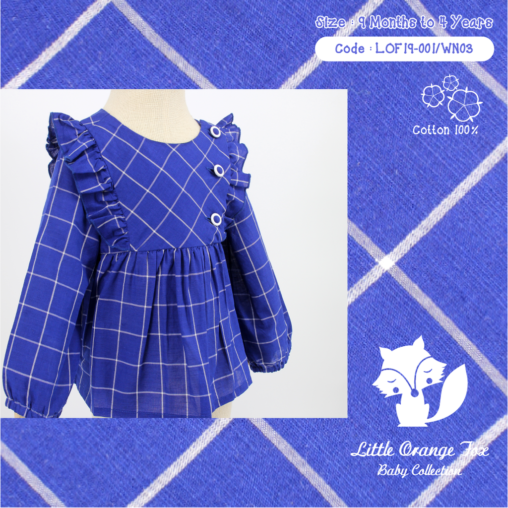 LOF#001 (Girl Petite Blouse : Blue Scotch)-003
