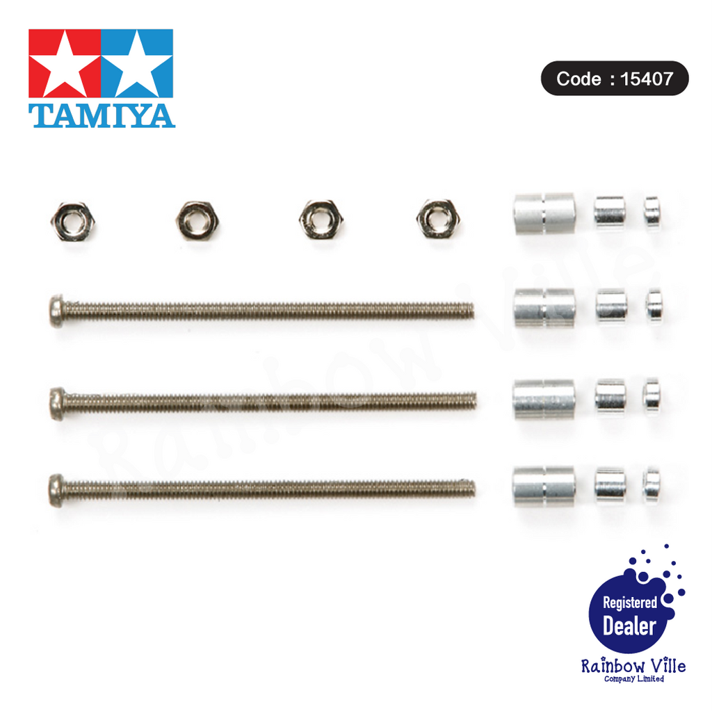TunedUp4WD-Stainless Steel Screw Set D (40mm) #15407