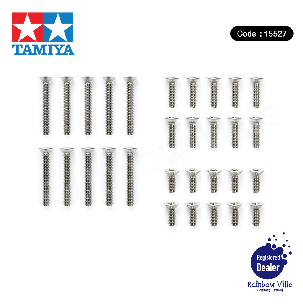 15527-TunedUp4WD-Stainless steel plate screw set (6/8/15 mm)