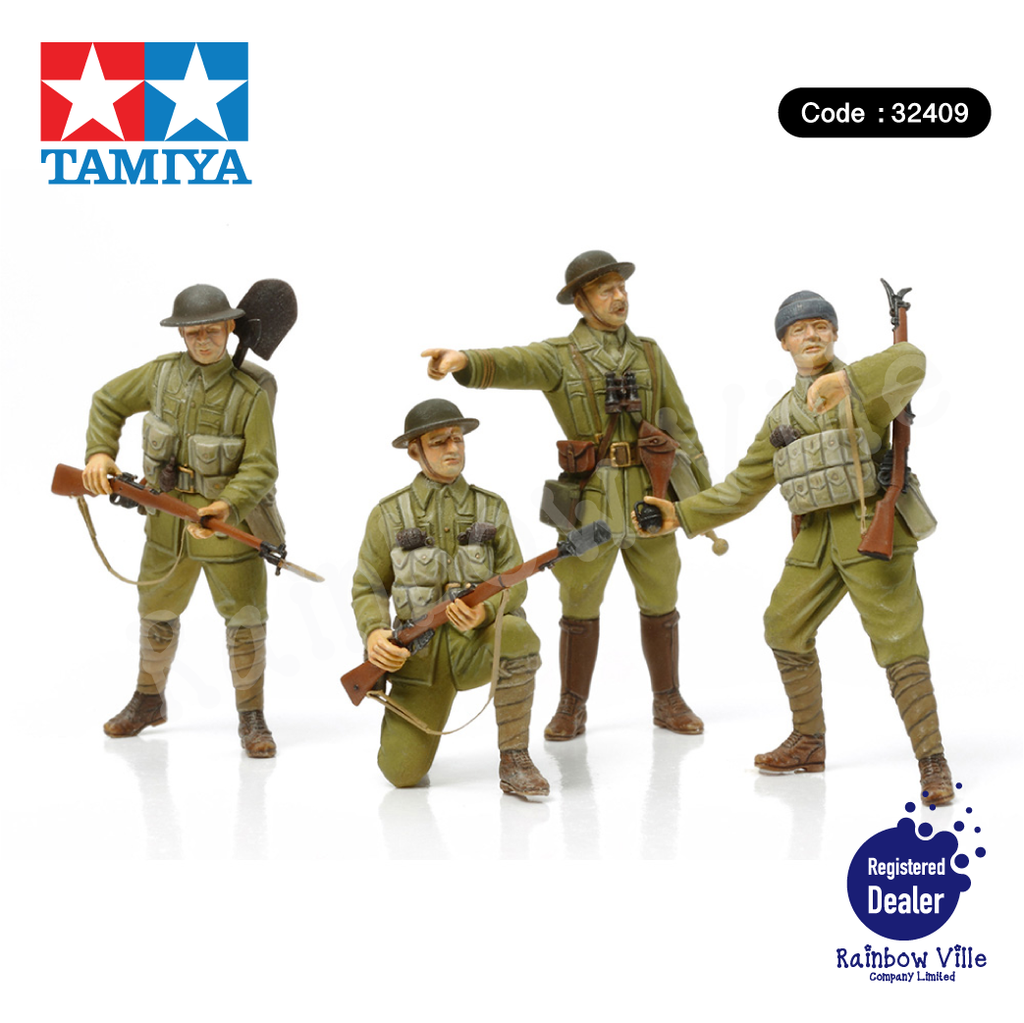 32409-Tanks-1/35 WWI British Infantry w/Small Arms & Equipment