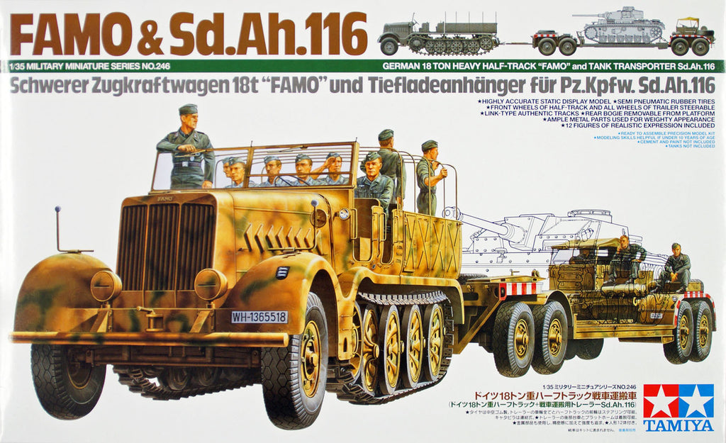 35246-Tanks-1/35 18 ton heavy half-track tank transporter