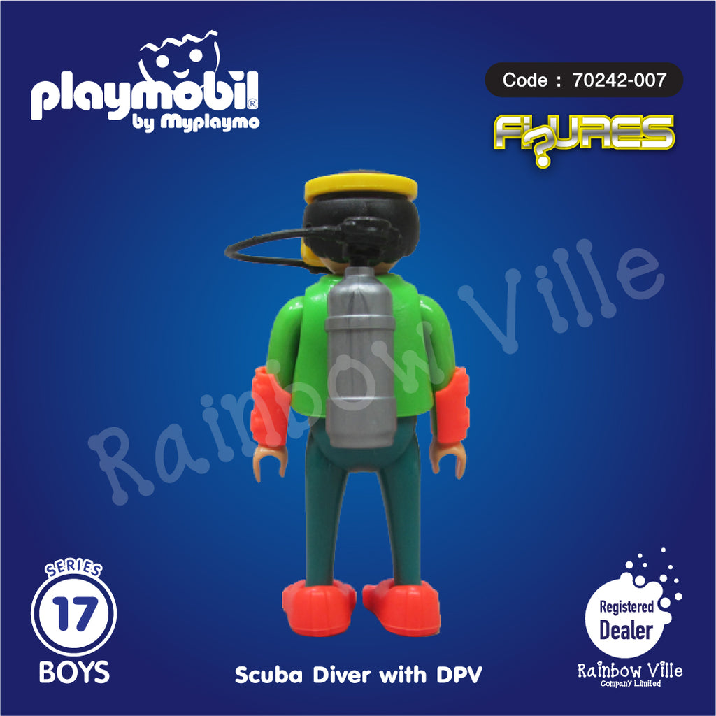 70242-007 Figures Series 17-Boys-Scuba Diver with DPV