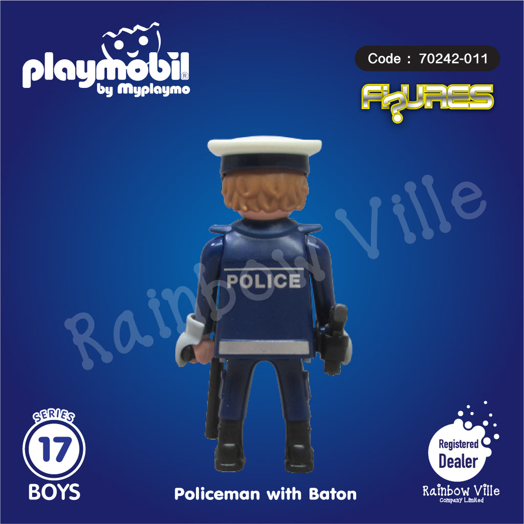 70242-011 Figures Series 17-Boys-Policeman with Baton