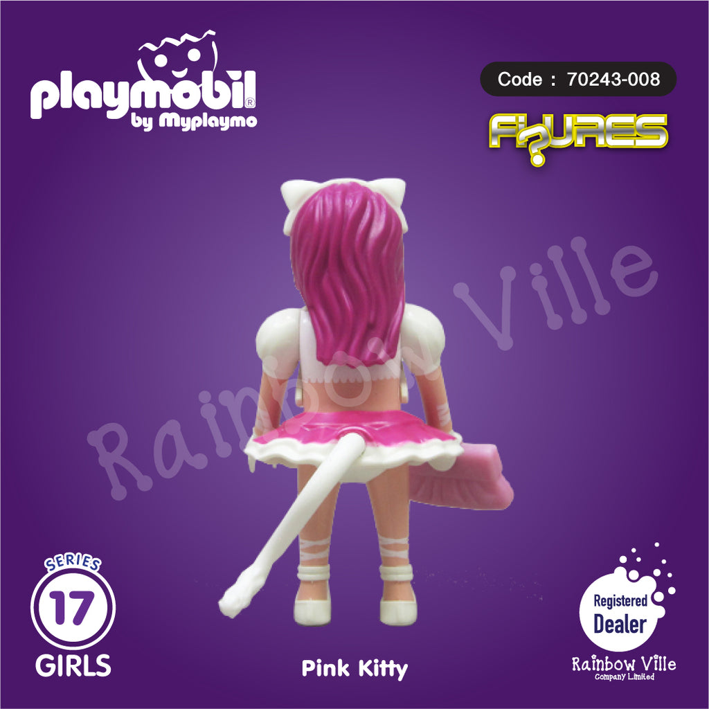 70243-008 Figures Series 17-Girls-Pink Kitty