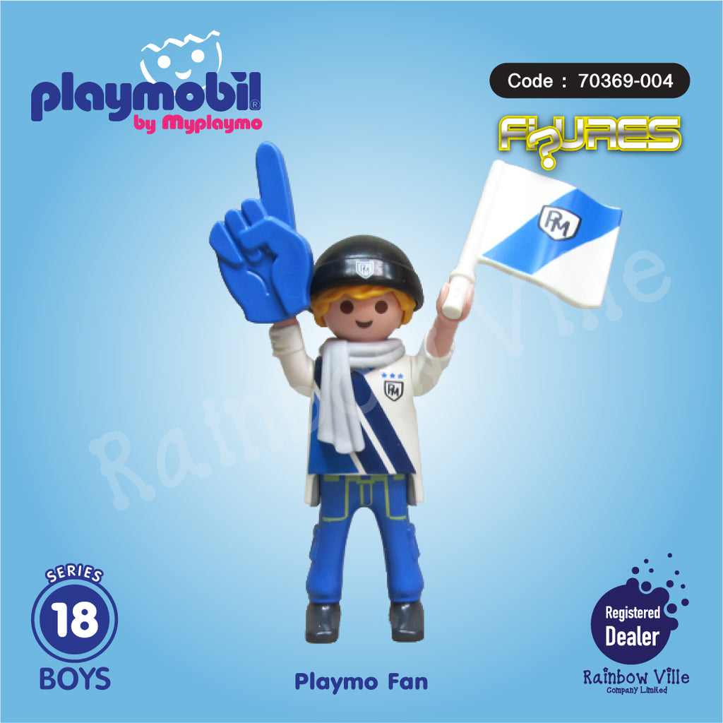 70369-004 Figures Series 18-Boys-Playmo Sport Fan