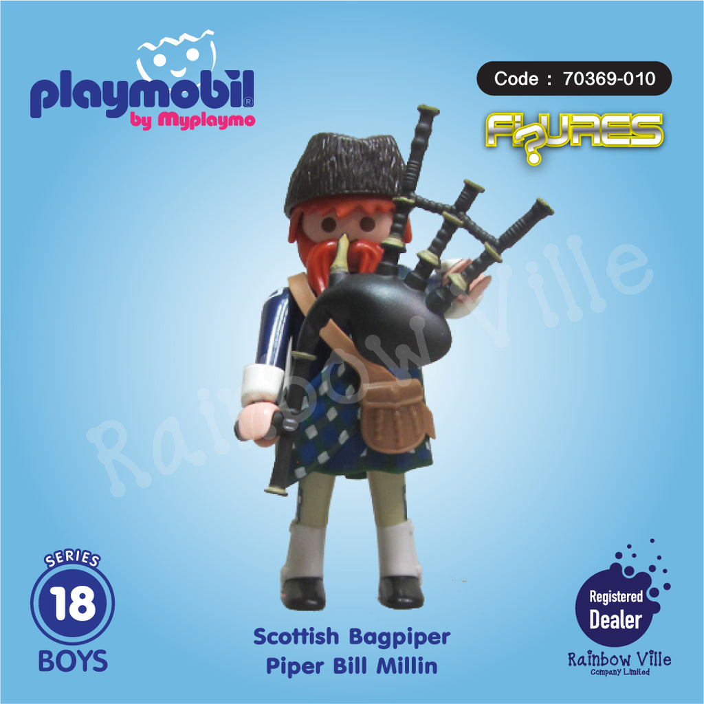 70369-010 Figures Series 18-Boys-Scottish Bagpiper (Bill Millin)