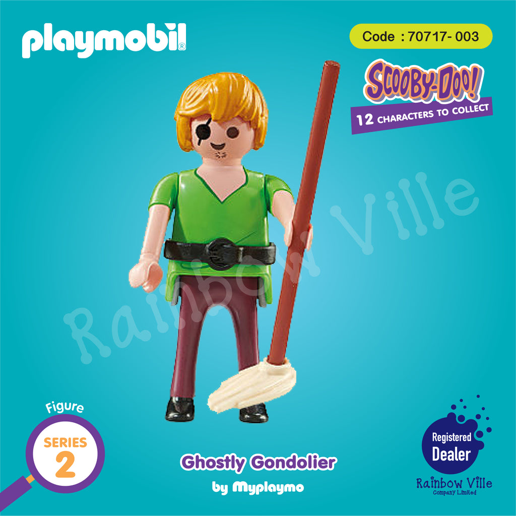 70717-003- SCOOBY-DOO! Mystery Figures (Series 2)-Shaggy Roger with the Mop