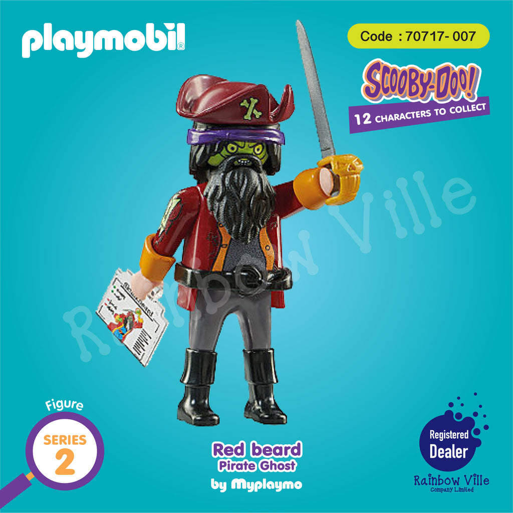 70717-007- SCOOBY-DOO! Mystery Figures (Series 2)-Black Beard Ghostly Pirate