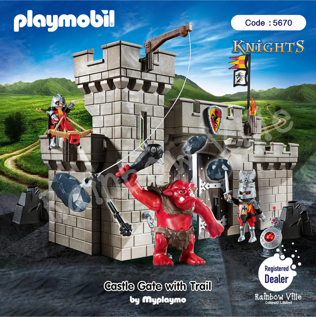 5670-Knight-Knights Castle gate with troll
