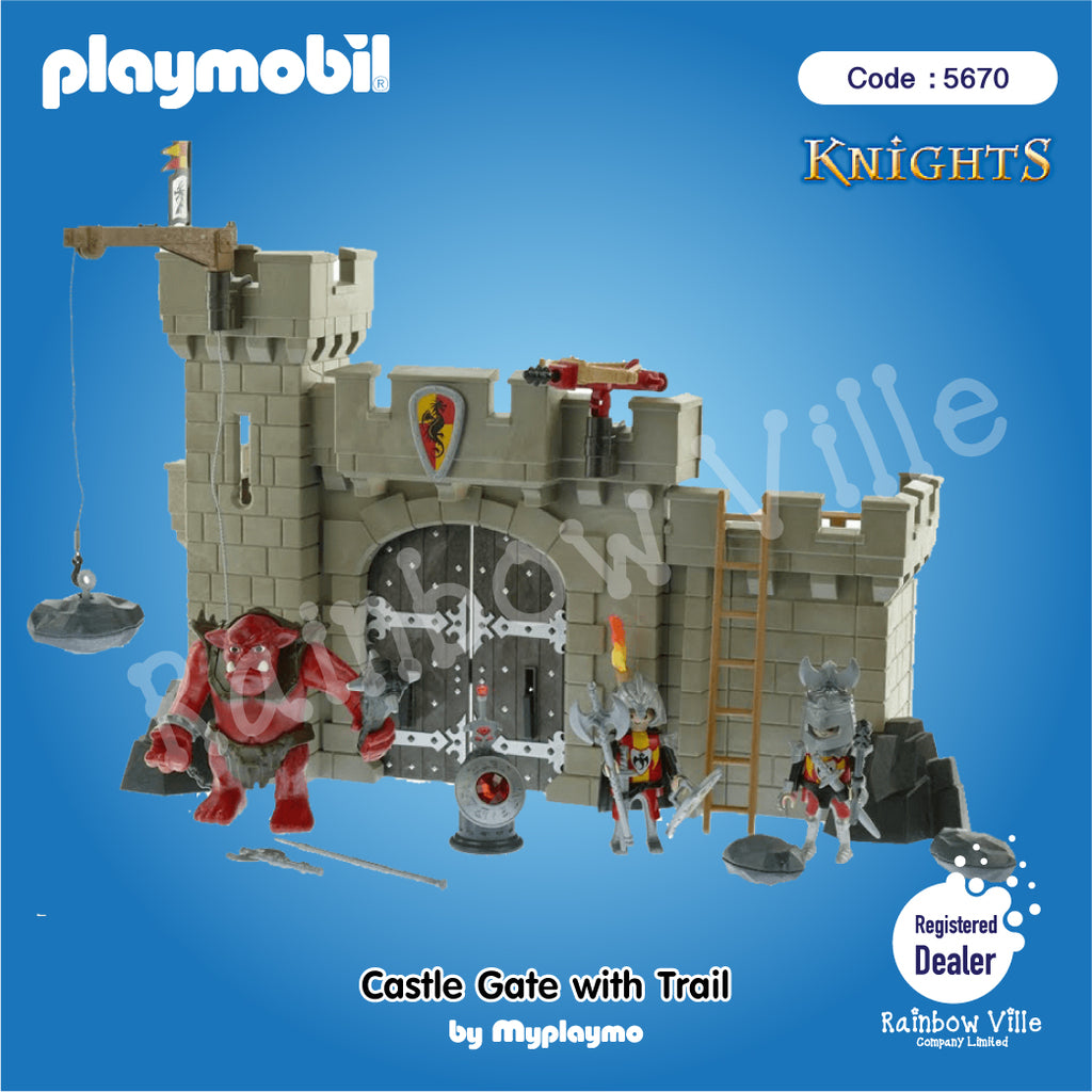 5670-Knight-Knights Castle gate with troll