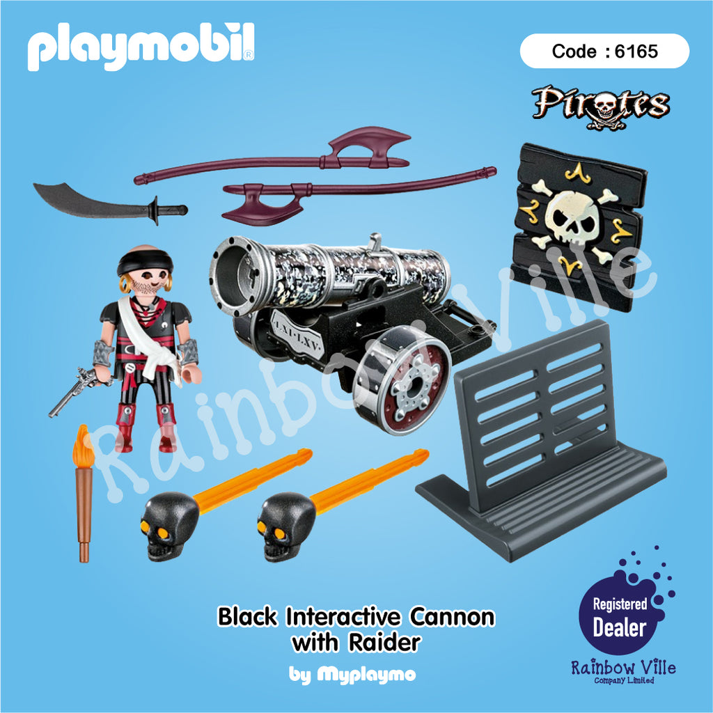 6165-Pirates-Black Interactive Cannon with Raider