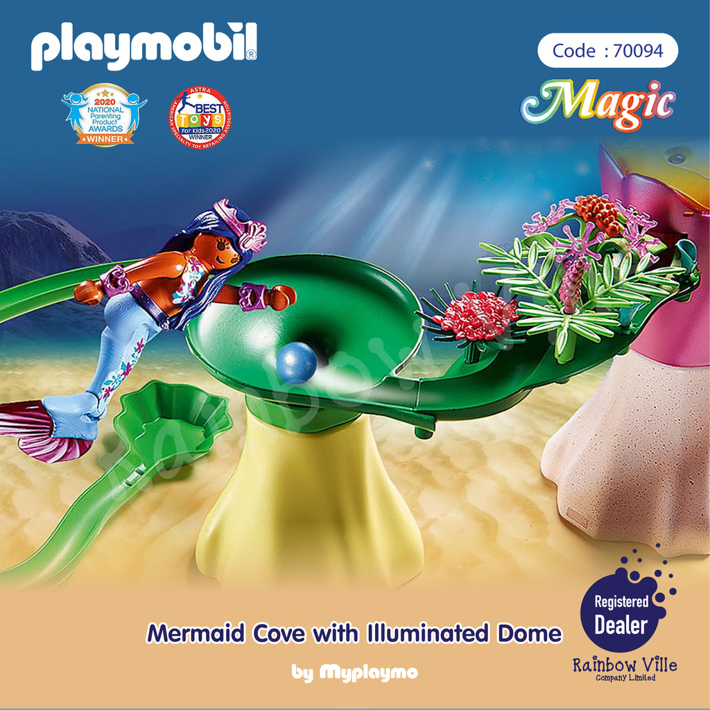 70094-Mermaid-Mermaid Cove with Illuminated Dome (Exclusive)