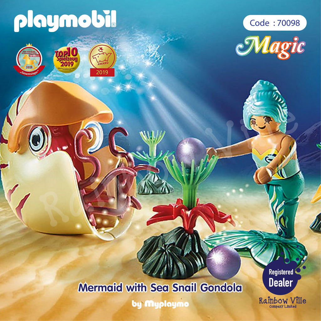 70098-Mermaid-Mermaid with Sea Snail Gondola