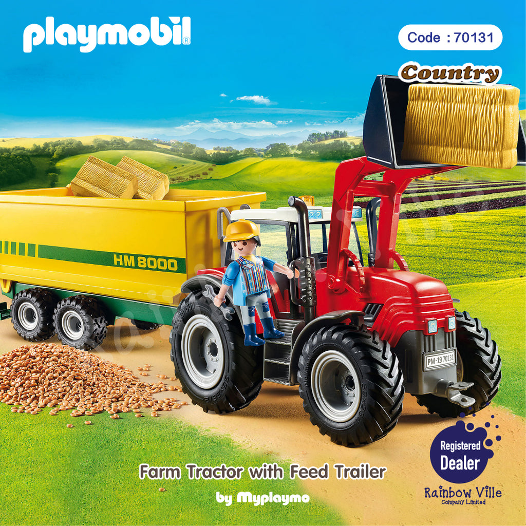 70131-Farm-Tractor with Feed Trailer