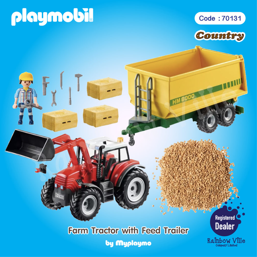 70131-Farm-Tractor with Feed Trailer