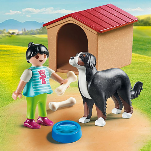 70136-Farm-Dog with Doghouse