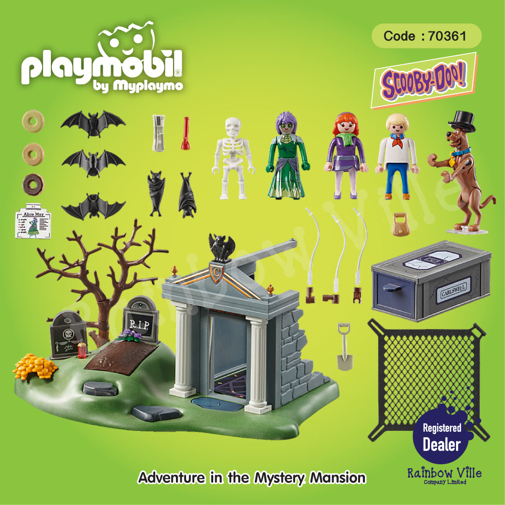 Playmobil Scooby-Doo Adventure in The Graveyard Playset 70362