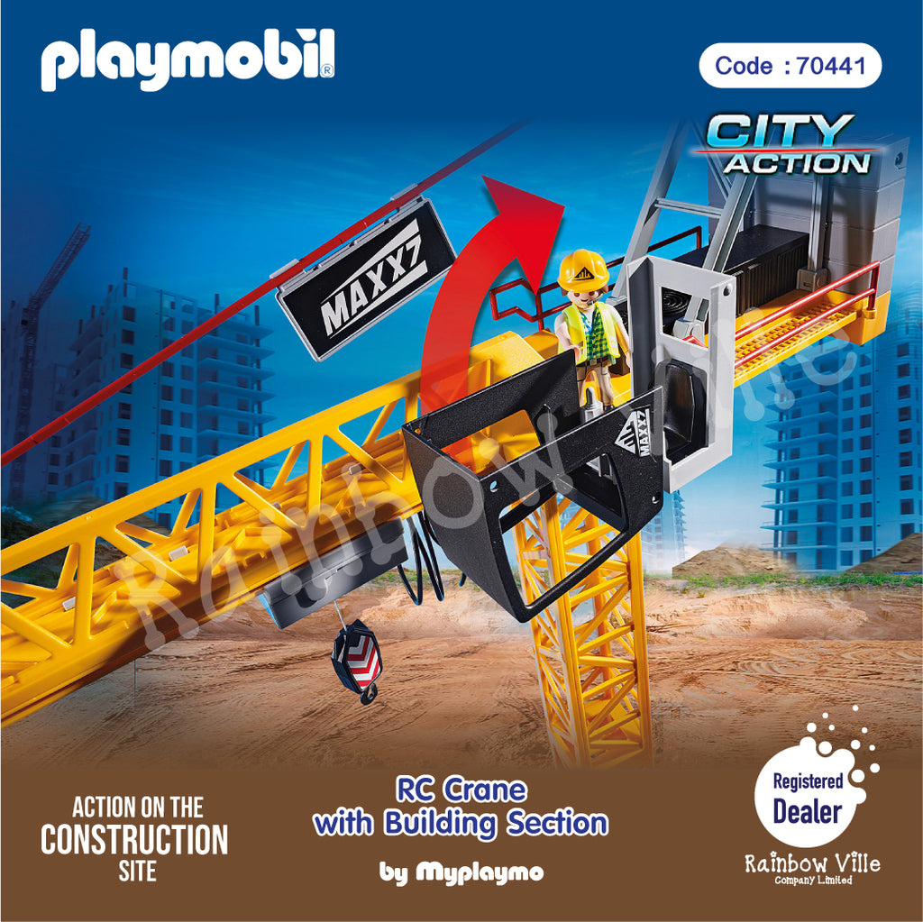 70441-City Action-RC Crane with Building Section