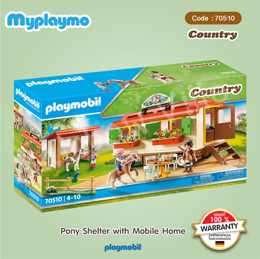 70510-Country-Pony Shelter with Mobile Home