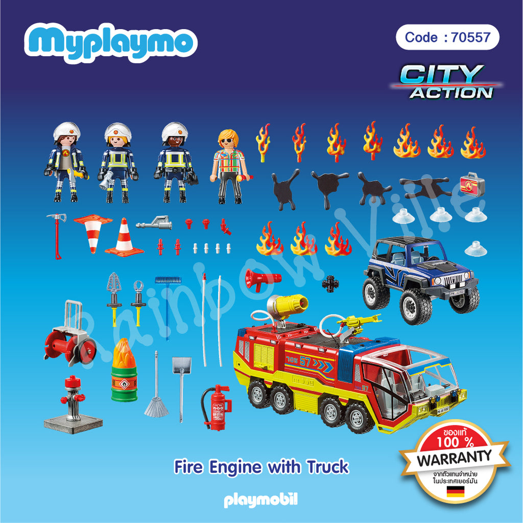 70557-City Action-Fire Engine with Truck