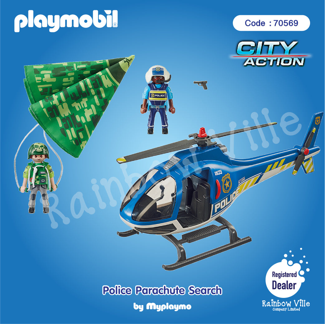 Promo PLAYMOBIL® City Action Hélicoptère de police et parachutiste