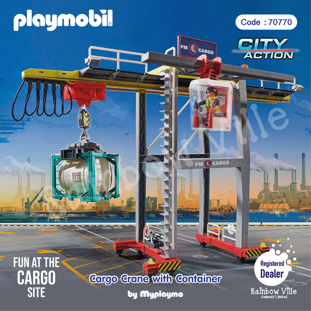 70770-City Action-Cargo Crane with Container