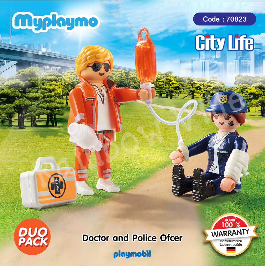70823-DuoPack-Emergency doctor and Policewoman