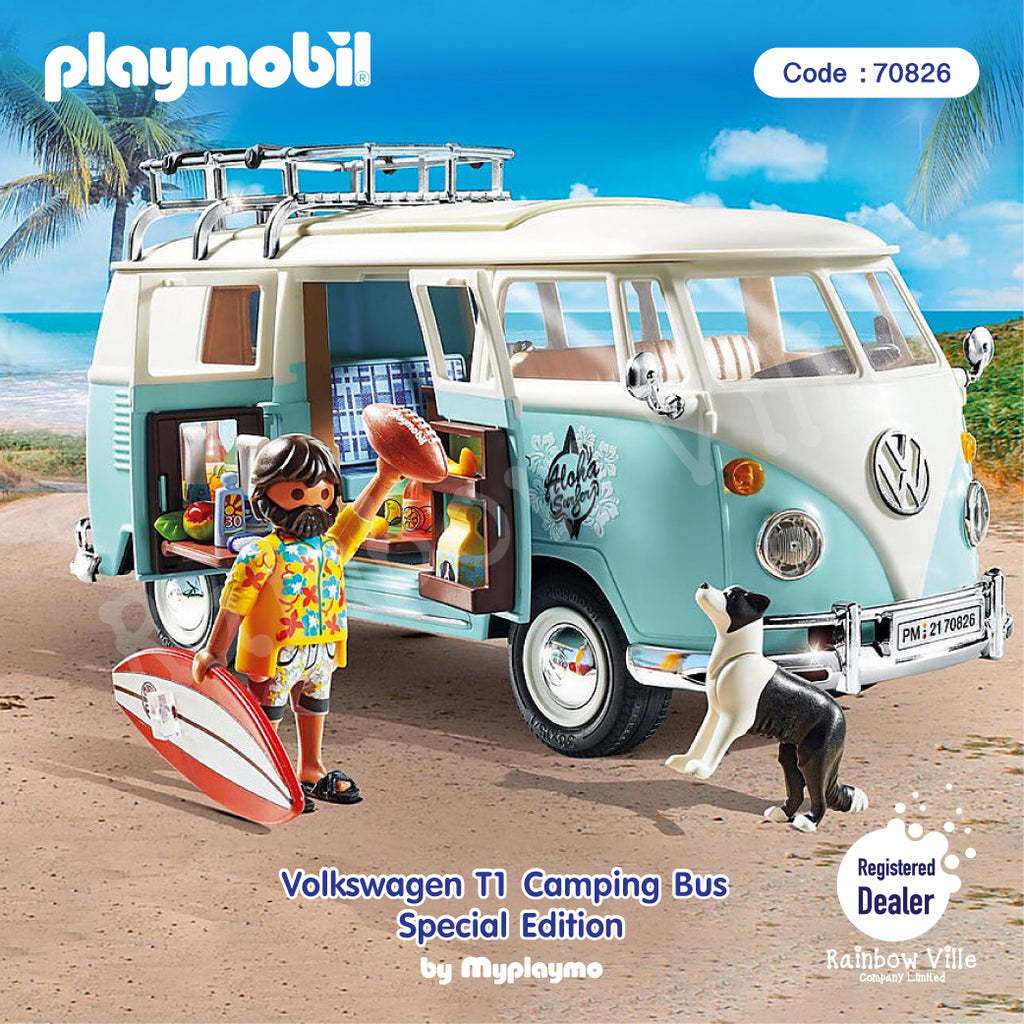 70826-SkyBlue Volkswagen T1 Camping Bus - Special Edition