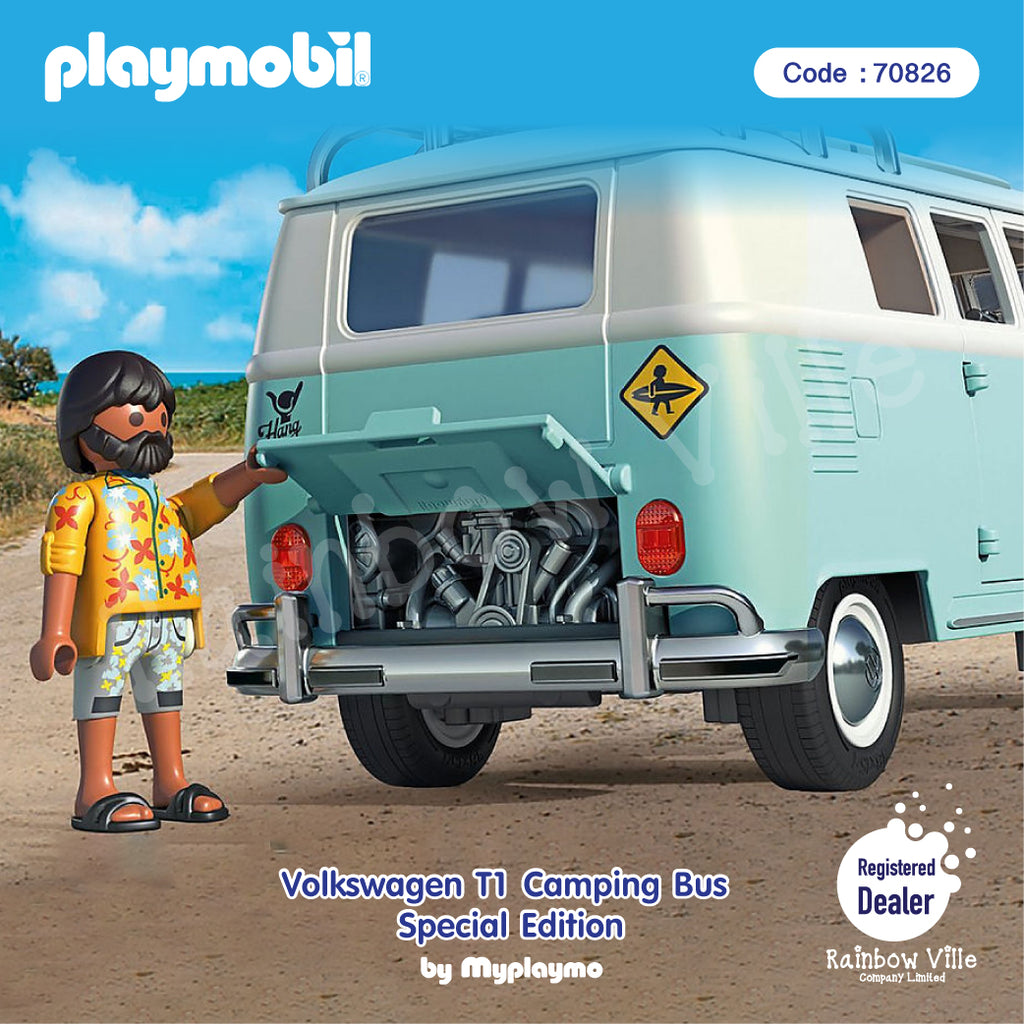 70826-SkyBlue Volkswagen T1 Camping Bus - Special Edition