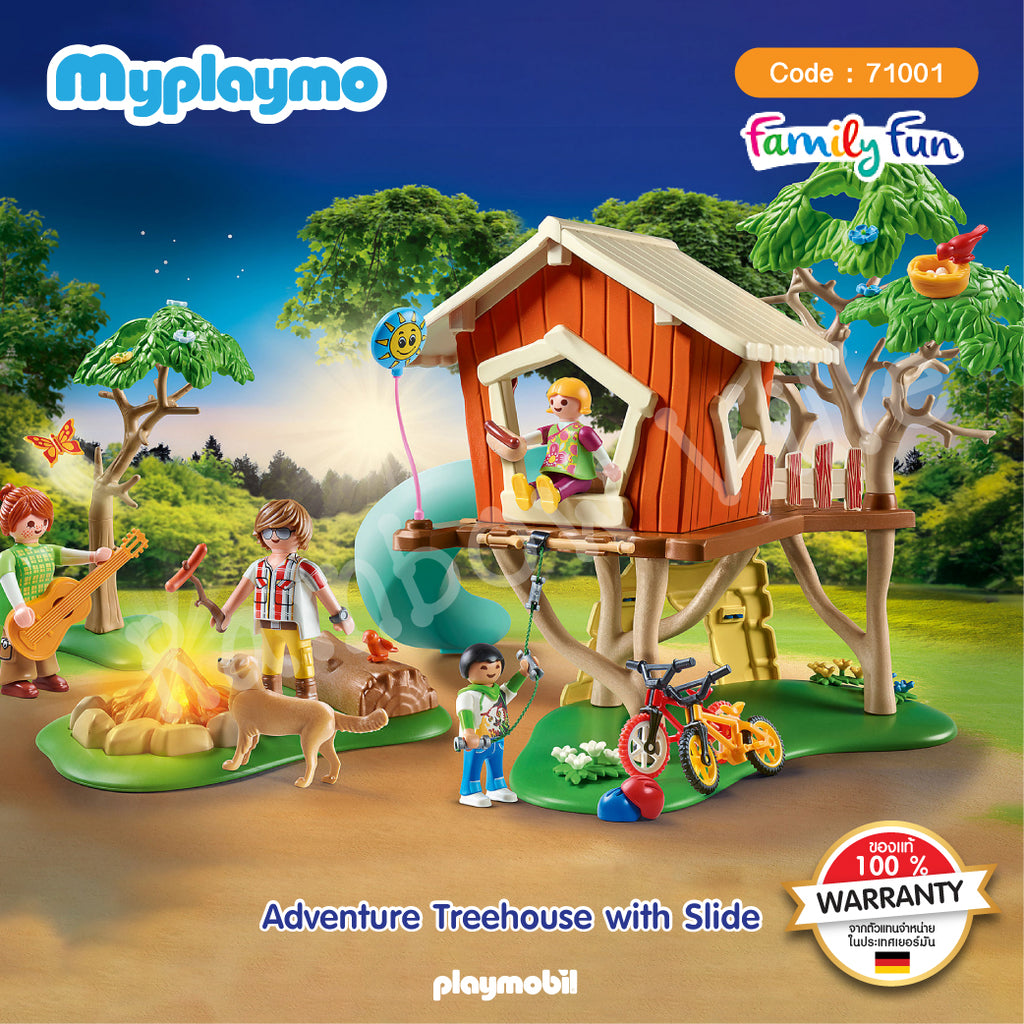 71001-Exclusive-Adventure Treehouse with Slide