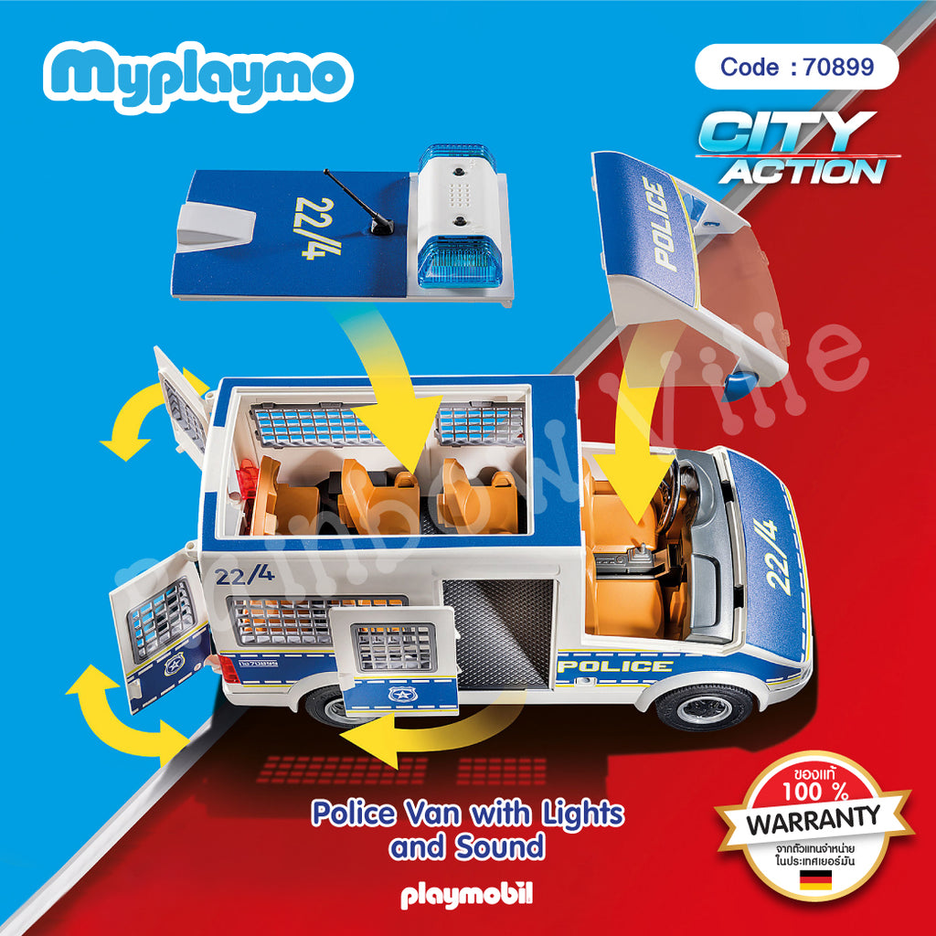 70899-Exclusive-Police Van with Lights and Sound