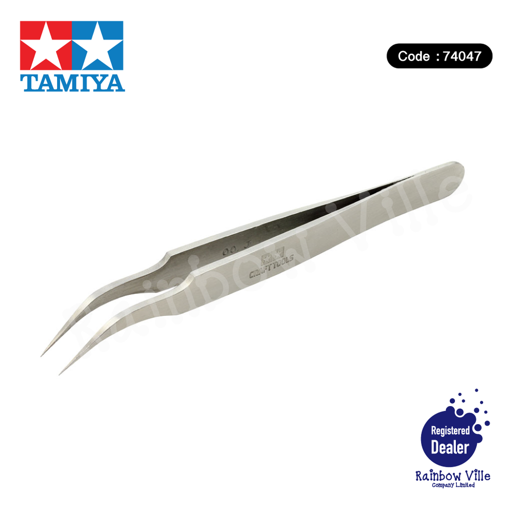 74047-Tamiya's Tools-Precision tweezers (vine neck type)