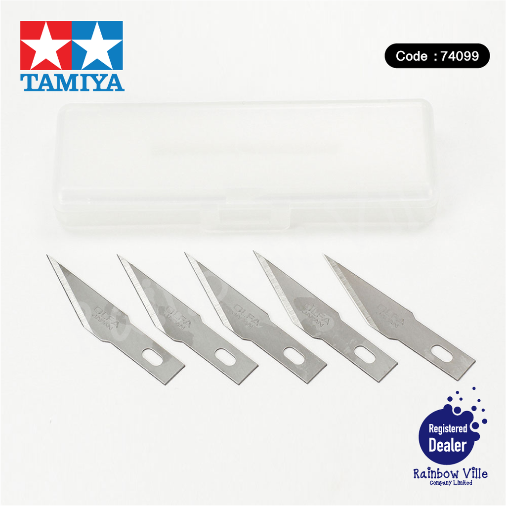 74099-Tamiya's Tools-Modeler's Knife PRO Spare blade (straight blade) 5 pieces