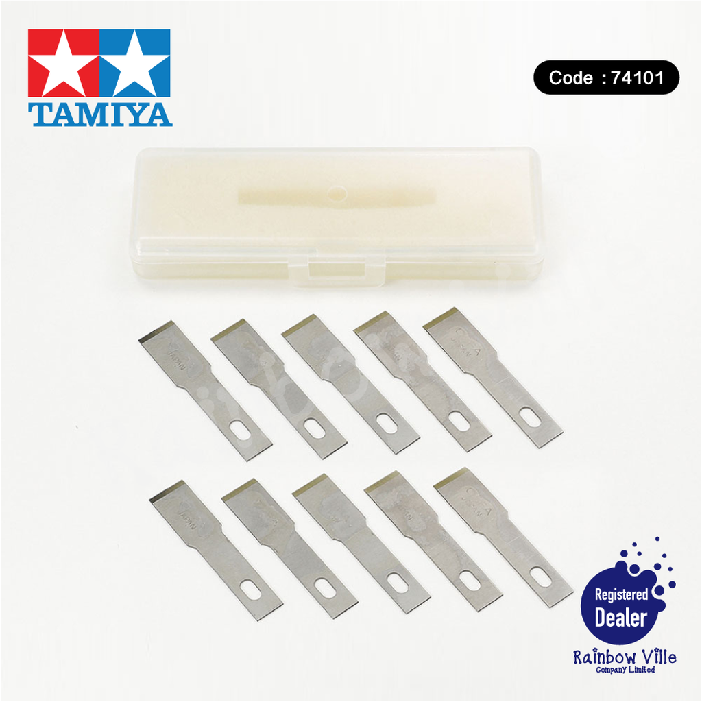 74101-Tamiya's Tools-Modeler's knife PRO spare blade (flat blade) 10 pieces