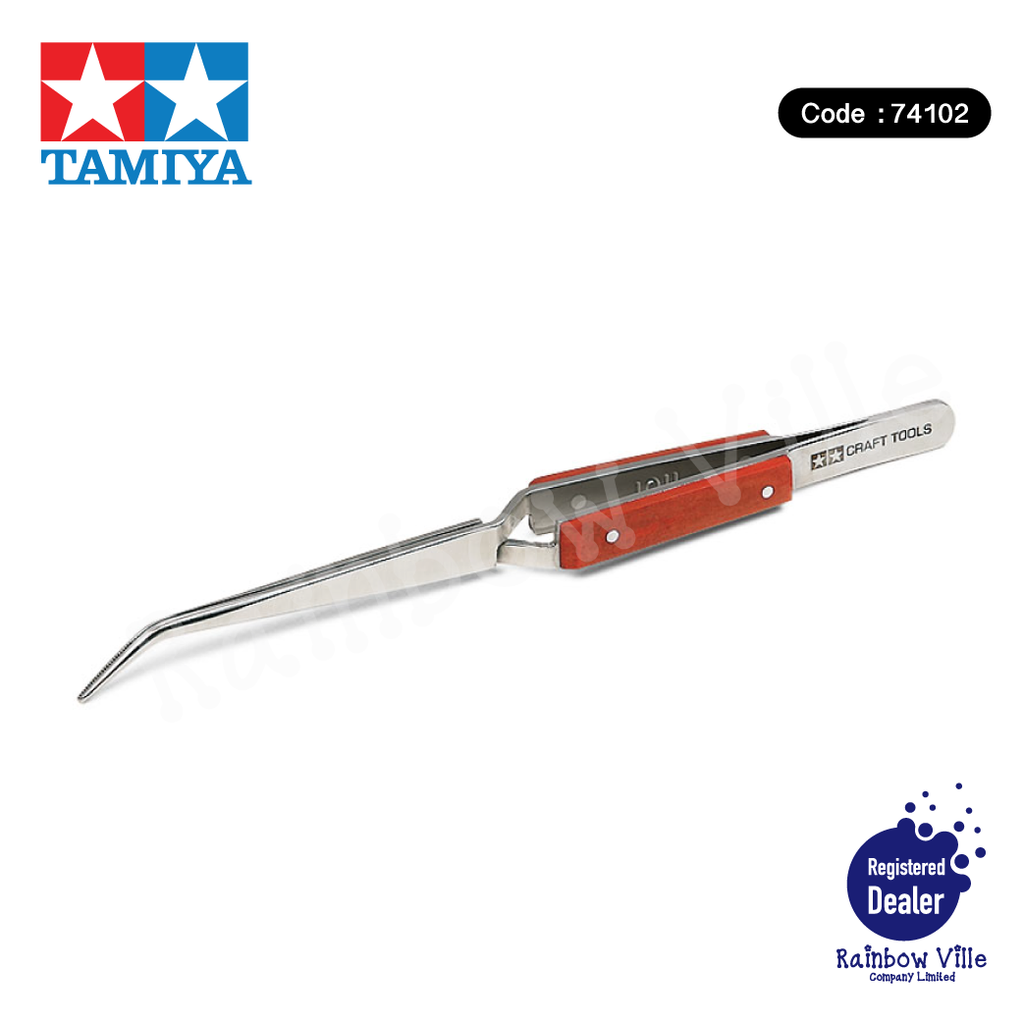 74102-Tamiya's Tools-Precision tweezers (reverse operation, vine neck type)