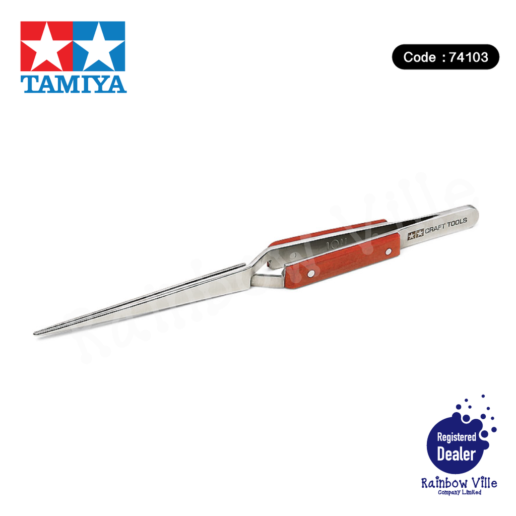 74103-Tamiya's Tools-Precision tweezers (reverse operation / straight type)