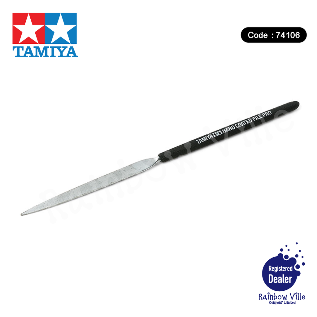 74106-Tamiya's Tools-Hard Coat File PRO (Tapered, 6mm Width)