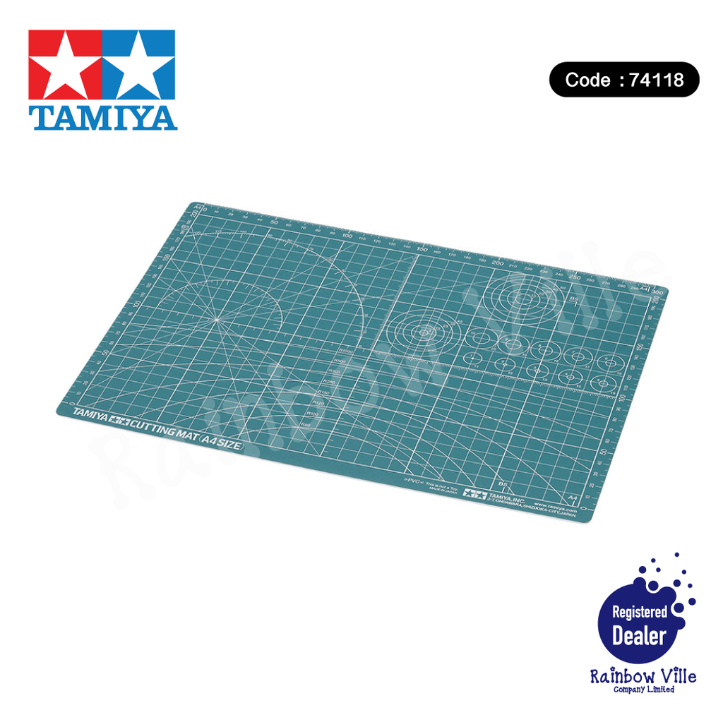 74118-Tamiya's Tools-Cutting mat (A4 size / green)