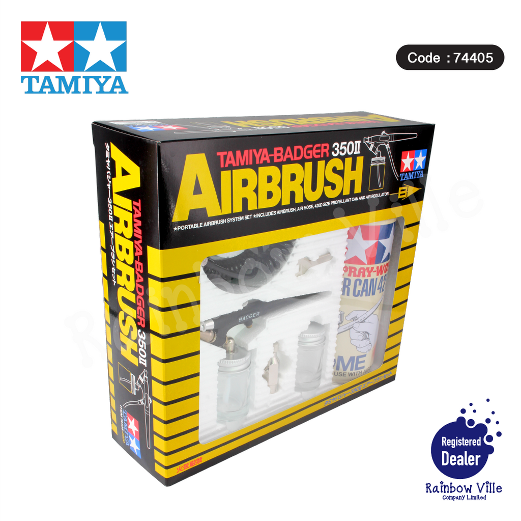Tamiya's Tools-Tamiya Badger 350II Air Brush Set  #74405