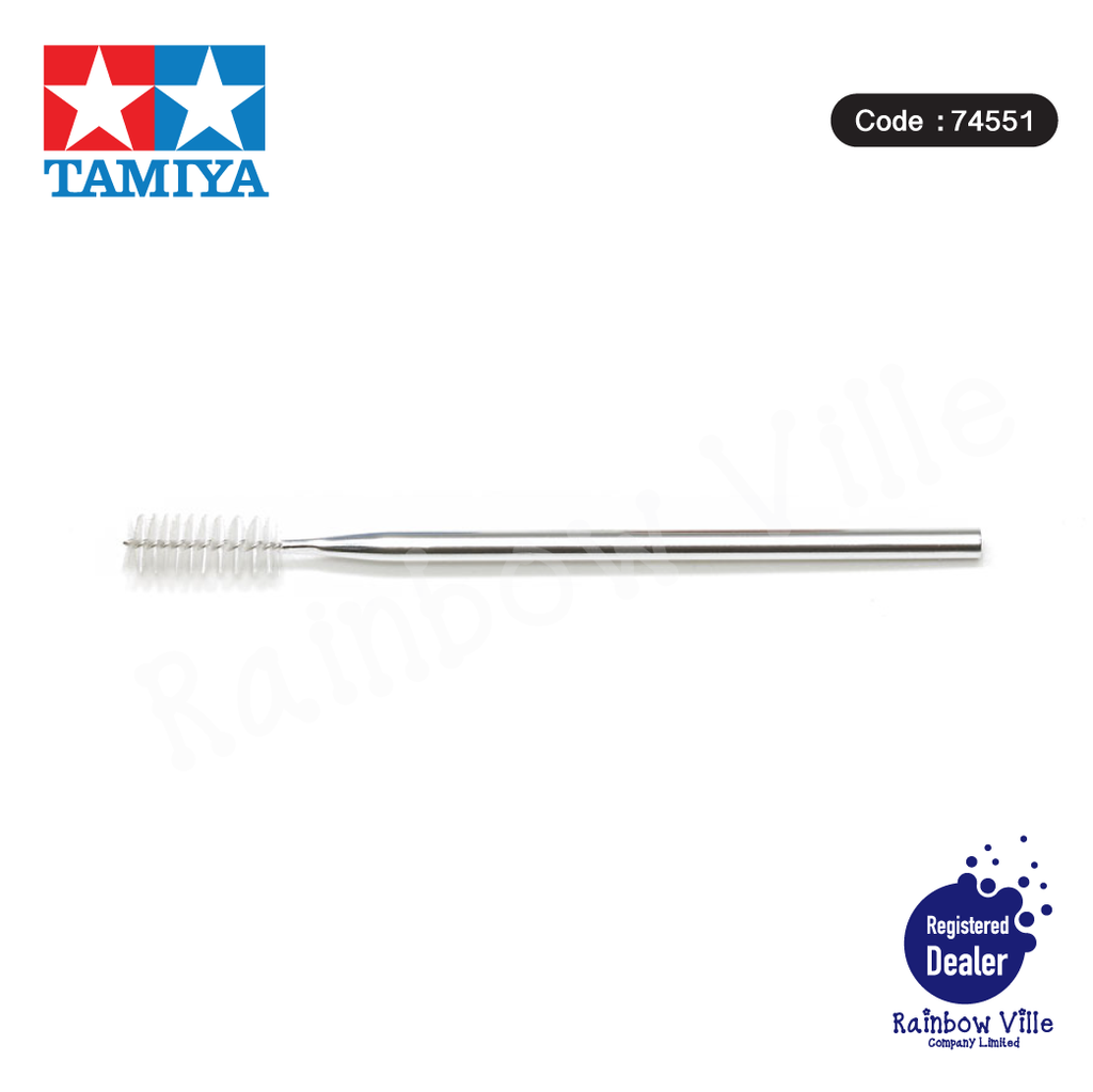 74551-Tamiya's Tools-Spray work Airbrush cleaning brush Medium