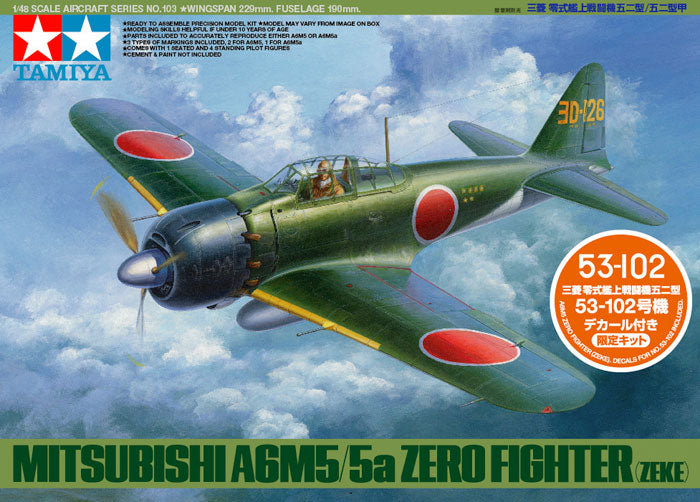 89793-Aircrafts-1/48 Mitsubishi A6M5 Zero Fighter (Zeke) 53-102