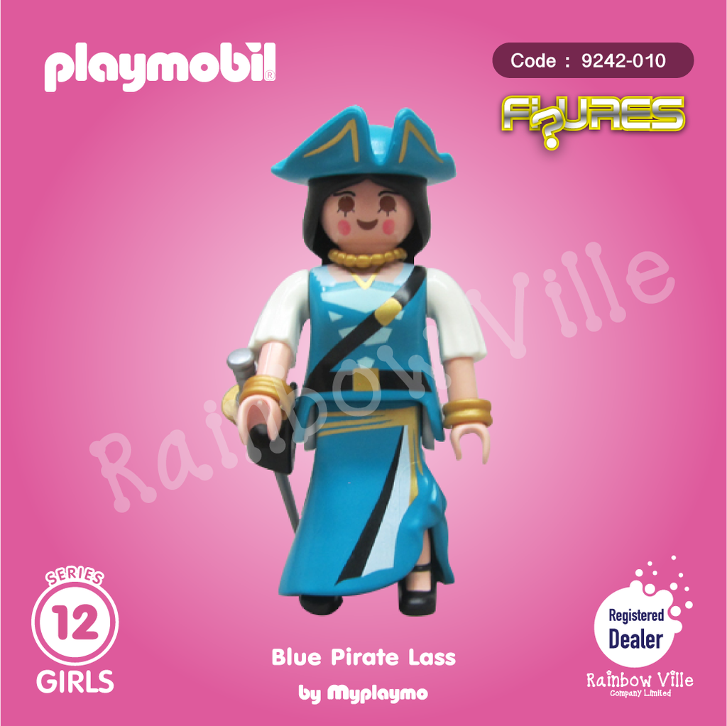 9242-010 Figures Series 12-Blue Pirate Lass