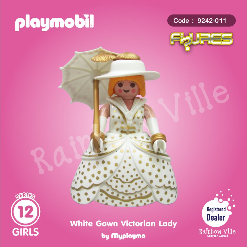 9242-011 Figures Series 12-Victorian Lady (White Gown)