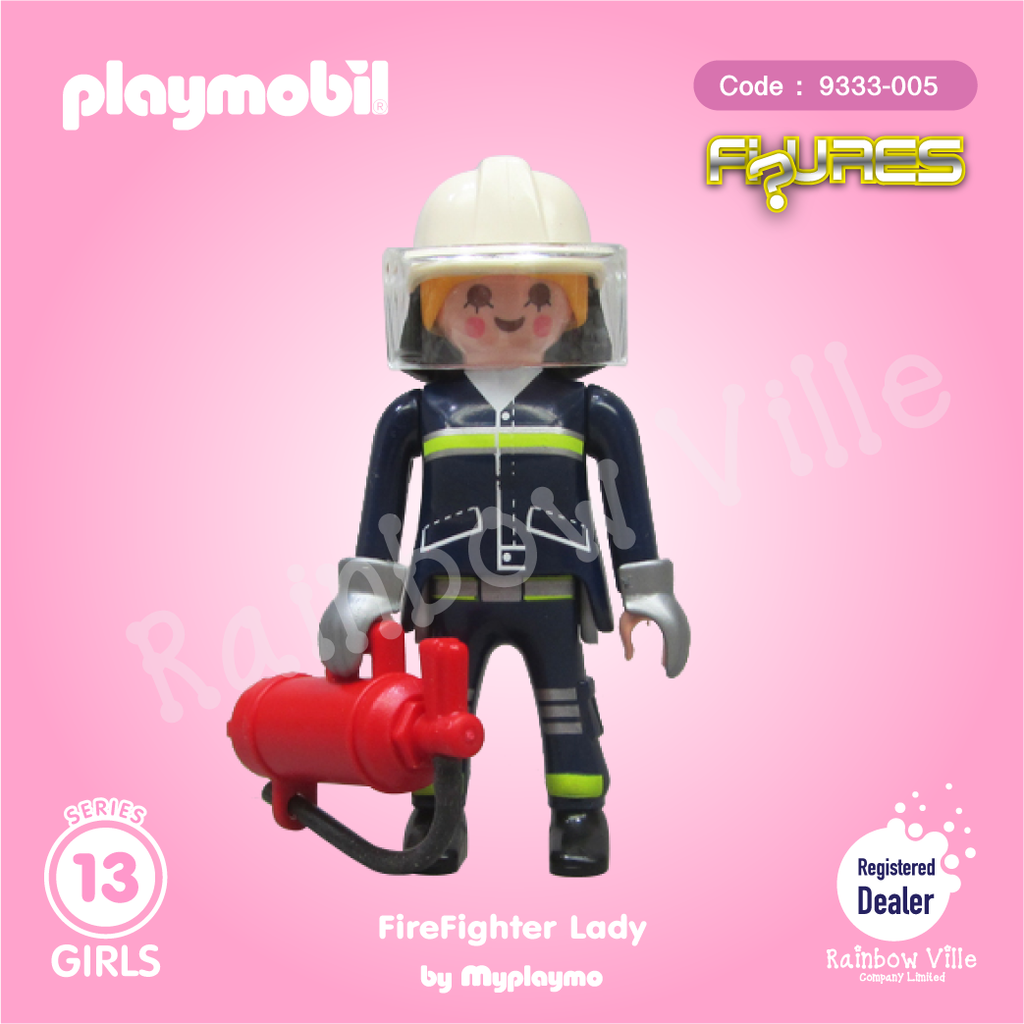 9333-005 Figures Series 13-The Fire Fighter Lady