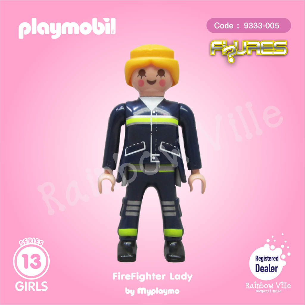 9333-005 Figures Series 13-The Fire Fighter Lady