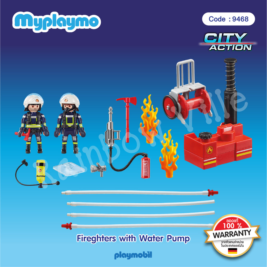 9468-City Action-Firefighters with fire pump