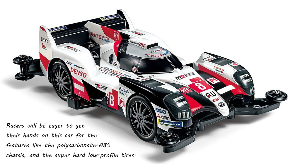 95533-Mini4WD-Toyota GAZOO Racing TS050 hybrid 2019-polycarbonate body (The Ultra-Efficient MA Chassis)