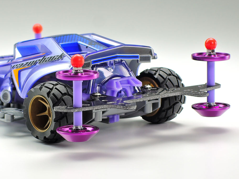 95536-TunedUp4WD-Lightweight Plastic Spacer Set (12/6.7/6/3/1.5mm) (Purple)