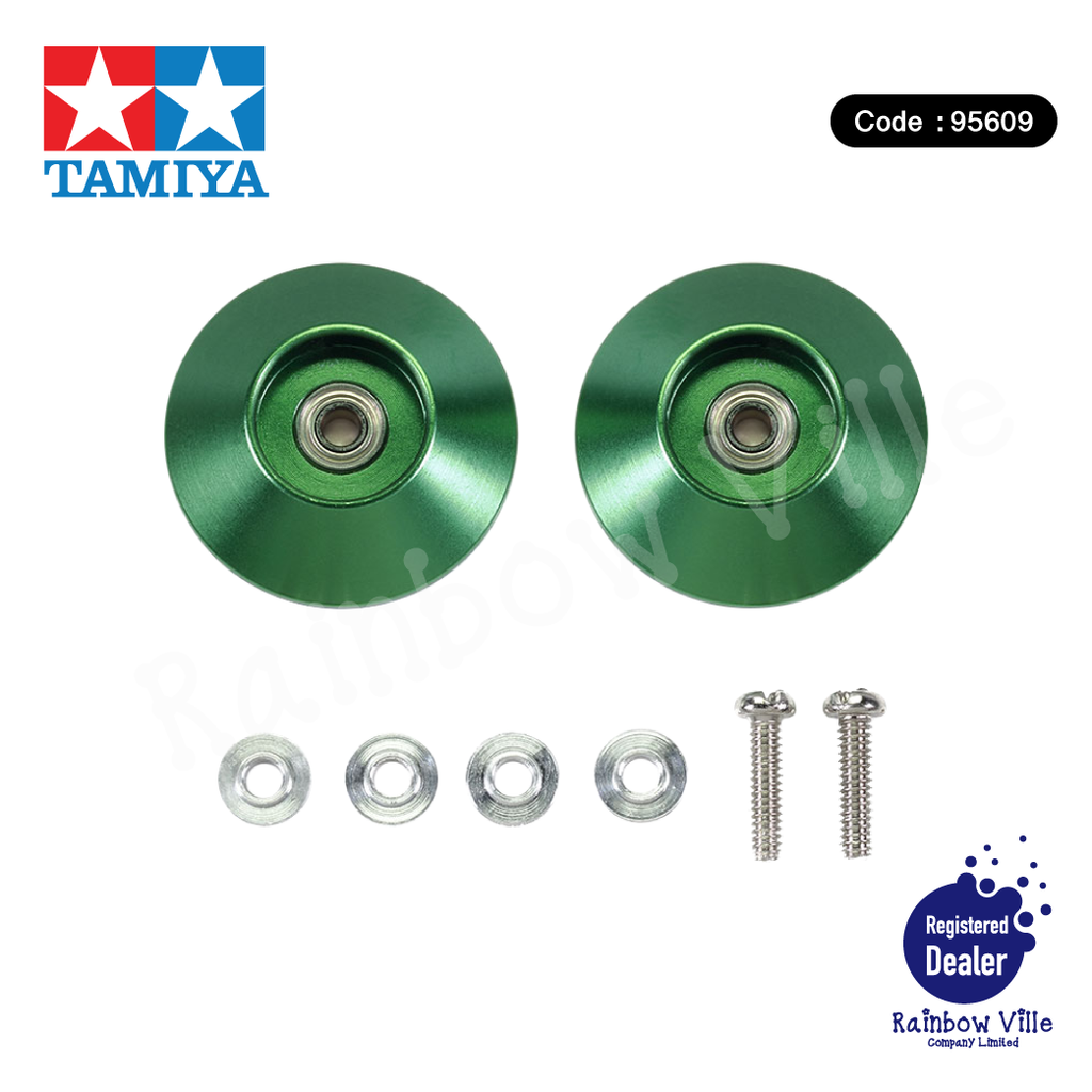 95609-Tuned-Up Parts-HG 19mm All Aluminum Bearing Roller (Ringless/Green)